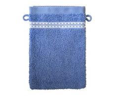 Santens PIROX Eponge Lot de 2 Gants de Toilette, Coton, Myosotis, 2X1622