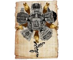 onthewall Leeds Rose Poster Art Print par Cash Camel (Otw0057)