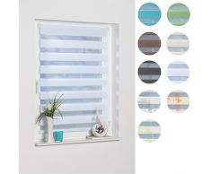 Khome Madrid Klemmfix Store sans perÃ§age Blanc, Blanc, 40 x 150 cm