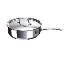 Bekaline 12065264 Chef Sauteuse + Couvercle en acier inoxydable 24 cm