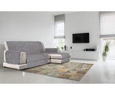 Italian Bed Linen Comfort Housse de canapé antidérapante avec méridienne Bleu foncé 240 cm