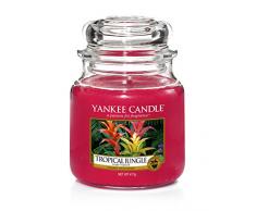 Yankee Candle bougie jarre « Jungle tropicale », rose, 10,7 x 10,7 x 12,7 cm
