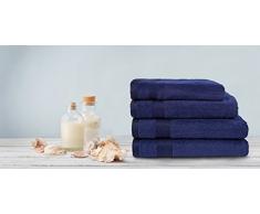 DATEX Serviette de Bain Bleu foncÃ© 100Â x 150Â cm