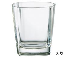 Dornberger Lot de 6Â StÃ©phanie carrÃ© de gobelets, 7.5Â x 7.5Â x 8.5Â cm