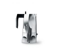 Alessi Mt18/3 Ossidiana CafetiÃ¨re Espresso en Fonte Daluminium, PoignÃ©e et Pommeau en RÃ©sine Thermoplastique, Noir, 3 Tasses