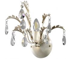 onli Panier Applique E14, 6Â W, ivoire/or, 30Â x 25Â x 25Â cm