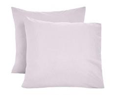 AmazonBasics Lot de 2 taies doreiller en microfibre chinée 65 x 65 cm - Violet crépuscule