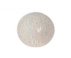 Lucide 46501/01/31 Paolo Lampe de Table, MÃ©tal, G9, 28 W, Blanc, 14,5 x 14,5 x 13 cm
