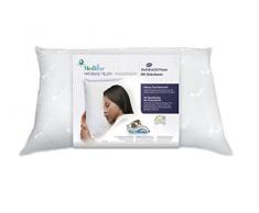 Mediflow 5003 : Coussin à Eau Original, Coussin de Nuque orthopédique HWS en Gel-Mousse Visco-élastique avec Ouvertures de Ventilation et Cool Gel, Coton, weiÃ, 50 x 70 cm