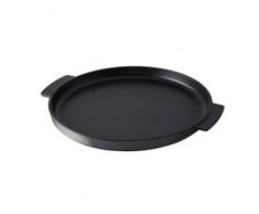 REVOL 647389 Plat Rond A/ANSES, Porcelaine, Noir Effet FontÃ©