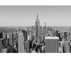Papier Peint poster panoramique EMPIRE STATE BUILDING NB 4 x 2,70 m | Déco et photo murale XXL Qualité HD Scenolia