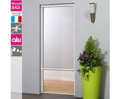 MOUSTIKIT P/EN4/12/23M CONFORT Moustiquaire Enroulable, Aluminium, Marron, 125 x 5 x 230 cm