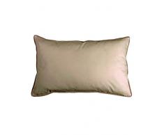 Sensei La Maison du Coton TOP80PE-FICTAU Lot de 2 Taies doreiller 80 Fils Percale Ficelle/Taupe 50 x 70 cm