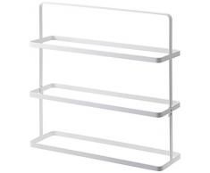 Yamazaki Étagère à Chaussures, Acier, Blanc, Large