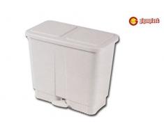 Giganplast Poubelle Tri sÃ©lectif avec 2 seaux, Plastique, 10 litres