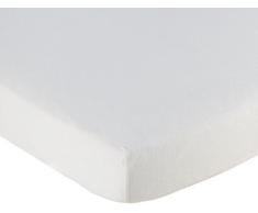 Briljant Home bh87158Â 74011466Â Percale Drap Housse, Coton, Blanc, 180Â x 210Â x 30Â cm