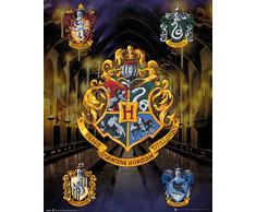 GB eye Ltd Harry Potter House Crests Mini poster 40 x 40 cm Bois variÃ© 65 x 3,5 x 3,5 cm
