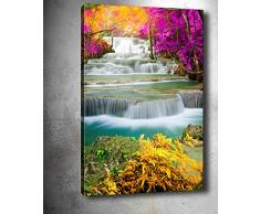 Bonamaison Peinture sur toile, multicolore, 50 x 70 cm