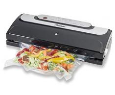 Bestron Machine de mise sous vide automatique, Pour une plus longue conservation des aliments, 140 W, Noir