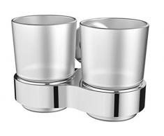 Bisk Ventura Gobelet double Chrome/zinc 14,5 x 9,5 x 10Â cm