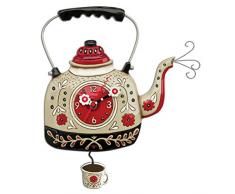 Enesco Allen Designs Horloge, bullitore pour thÃ©, 35Â cm, RÃ©sine, Multicolore, 28Â x 28Â x 35.6Â cm