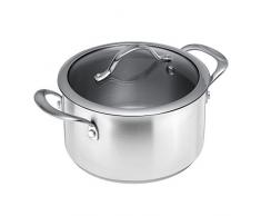 KUHN RIKON 37169 Colori faitout Acier Inoxydable Mat 5,5 l/24cm, INOX, 24 cm