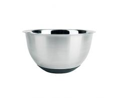 Excelsa Bol avec Base antidÃ©rapante, Acier Inoxydable, argentÃ© 20Â cm Argent