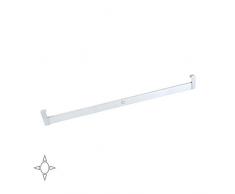 Emuca - Ãclairage pour Armoire ou vestiaire, Barre de penderie avec LED 4,8W-12V DC et détecteur de Mouvement, Aluminium anodisé Mat, L 858-1008mm