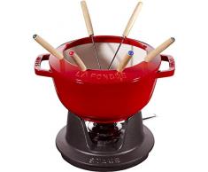 Staub 40511-975-0 Service à fondue en fonte, Cerise, 20 cm