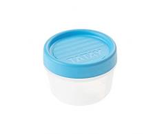 TATAY 1160700 Boîte de Conservation avec Fermeture à Vis Ronde 0,2 L Plastique Bleu 8,5 x 8,5 x 6 cm