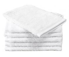 De Witte Lietaer 171141 Contessa Luxe Lot de 6 Gants de Toilette Coton Blanc 15 x 22 cm