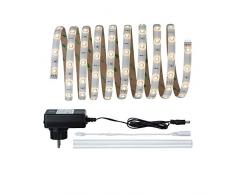 Paulmann 70510 Function YourLED Kit de base LED bande 3m, IP44 + Shrink, 2700K Blanc chaud, 7,5W, 230/12V, 18VA