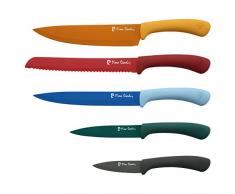 Pierre Cardin q2215Â Set de Couteaux, Acier Inoxydable, Multicolore, 38.5Â x 26.5Â x 3.5Â cm