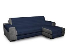 Trendy Waterproof housse de canapé Double-face avec chaiselongue, Bleu foncé, 190cm