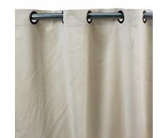Rideau Soyance à Oeillets Soie Et Coton 135 x 260cm écru - Monbeaurideau