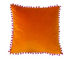 Riva Home Coussin Garni de Plumes, Clémentine/Fuchsia, 50 x 50cm (20 x 20)