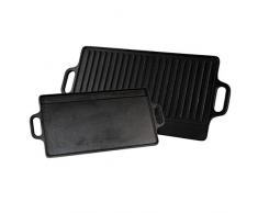 Baumalu 385224 Plancha 38 cm en Fonte Utilisable des Deux Côtés