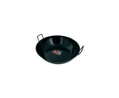 Garcima - 5020017 – Double Poêle - Profonde avec anses - Emaillé - Noir - Taille: 55 cm