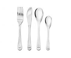 Zilverstad 6832980 Lot de 4 Couverts Enfants INOX 18/10 Motifs véhicule 17/18/13,5/17 cm
