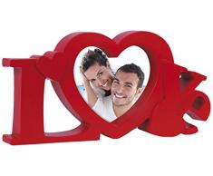 Zep Z23R Marbella Collection Love Cadre Photo RÃ©sine Rouge 10 x 10 cm