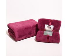 Sancarlos Couverture Plaid Microfibre, 130Â x 170Â cm, Couleur Fuchsia