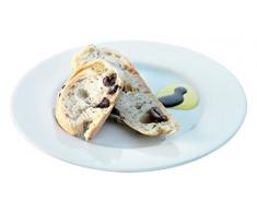 LSA International 18Â cm Dine Assiette Ã gÃ¢teau Pain/Ouverture, Blanc (Lot de 4)