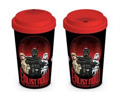 Star Wars MGT24103 Rogue One (Enlist Now) Travel Mug, CÃ©ramique, Multicolore, 12oz/340ml