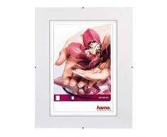 Hama Cadre photo Clip-Fixe (sans bordure, 30 x 30 cm, Anti-Reflex) Blanc