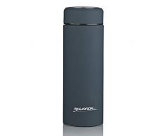 melianda Ma de 1350 350 ml en acier inoxydable isolée sous vide Double paroi Bouteille isotherme Hot And Cold avec passoire, extérieur en acier inoxydable avec revêtement en caoutchouc Matte Idéal pour le bureau,