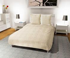 Soleil docre Galaxy Parure housse de couette, Coton, Ecru, 240x220 cm
