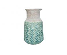 Vase - CÃ©ramique - Bleu - 15 x 15 x 26 cm