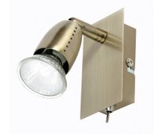 Oaks Lighting Ecco Spot - 1 lumière-Finition laiton Antique