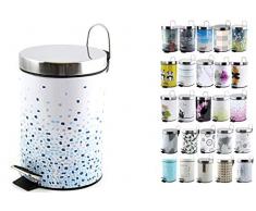 MSV Brest Poubelle décorée Bleu 25 x 17 cm