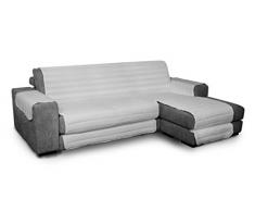 Trendy Waterproof housse de canapé Double-face avec chaiselongue, Gris, 290cm